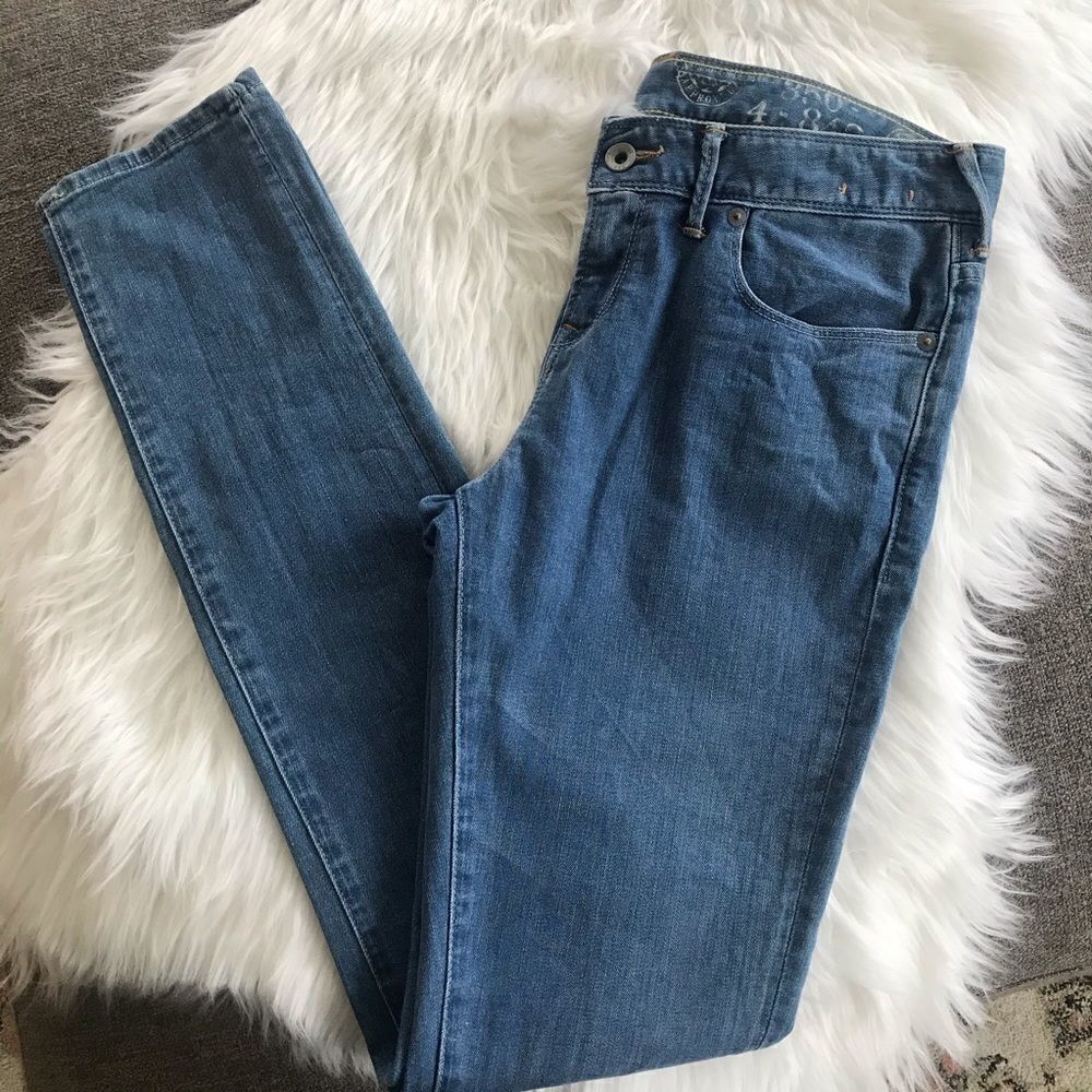 JACK Wills medium wash 5 pocket skinny jeans